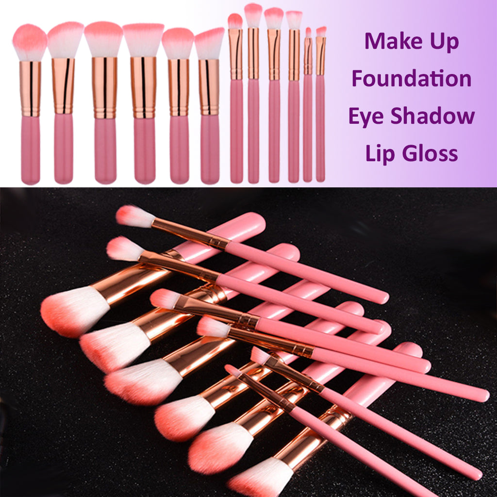 12 Piece Make Up Brush Set