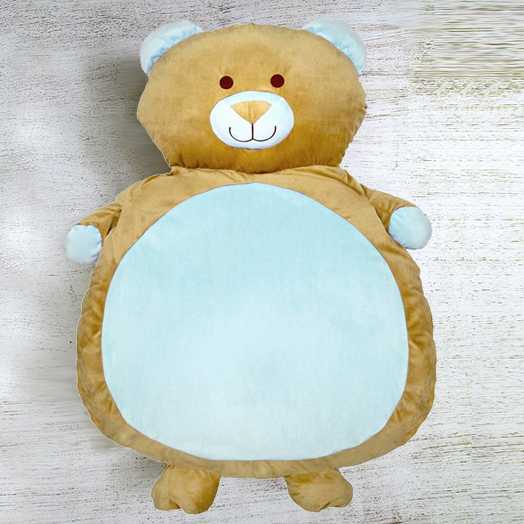 Bath Mat Teddy Blue