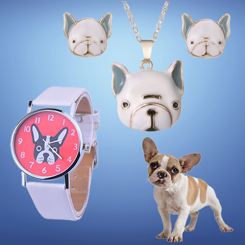 Puppy Dog Watch & Jewellery Set