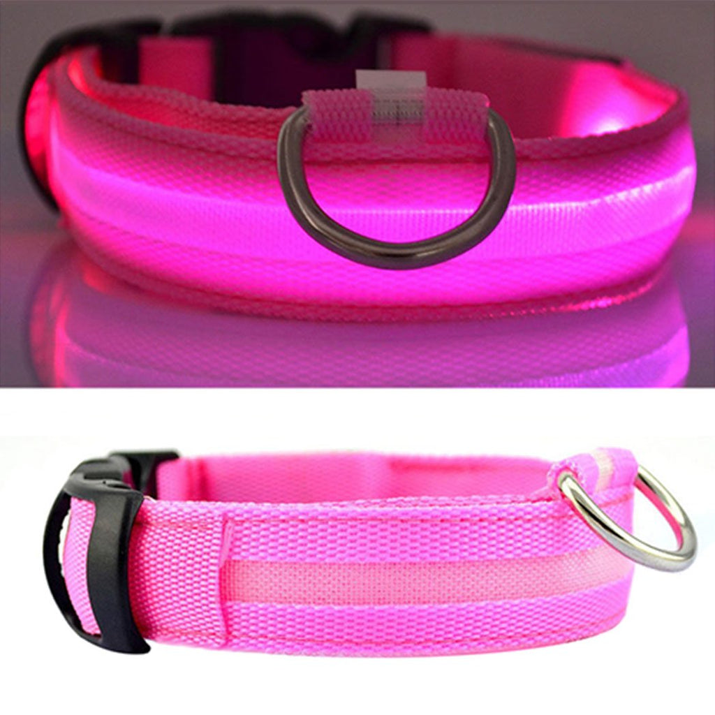 Light Up Collar Pink