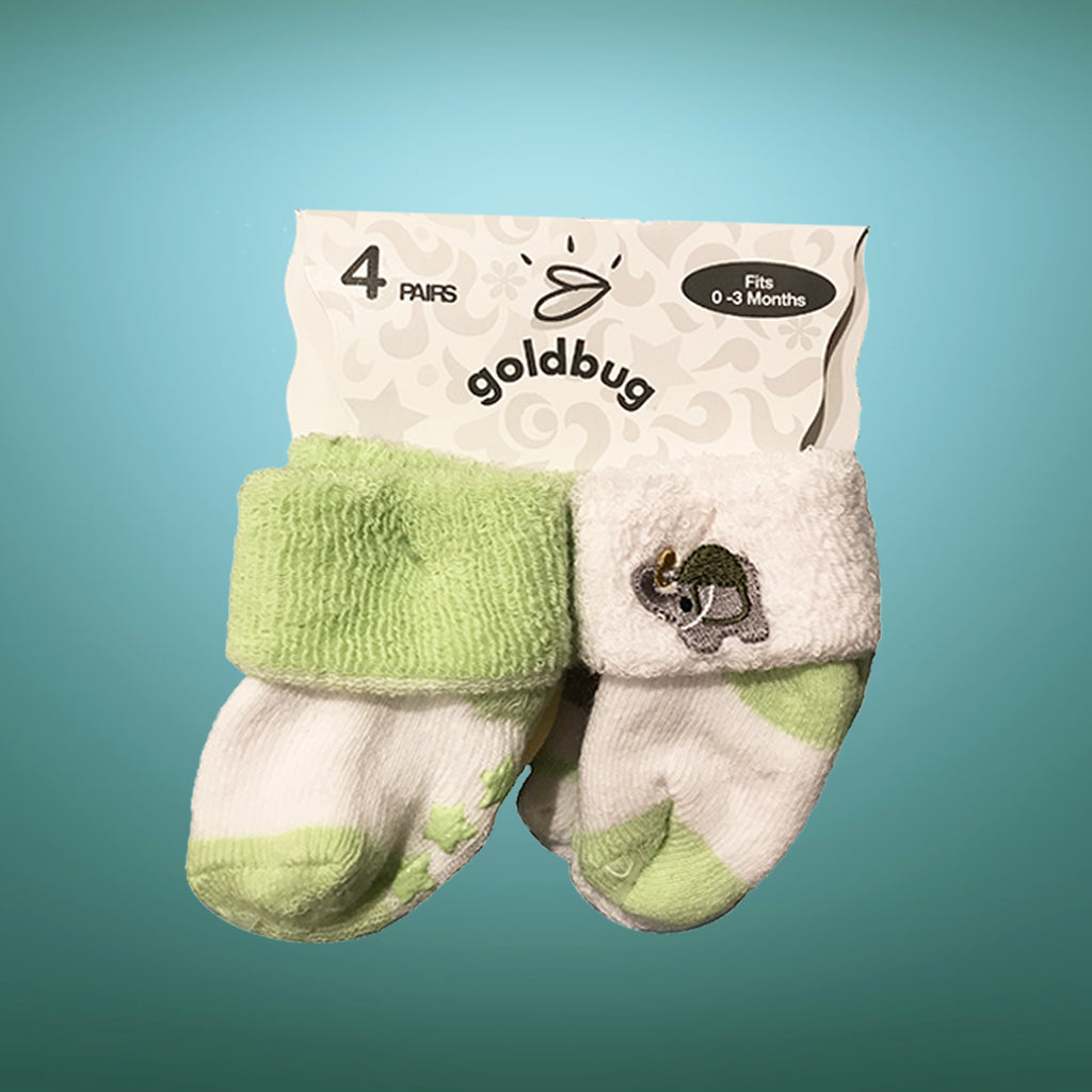 Goldbug Baby Boy Socks - 4 Pairs