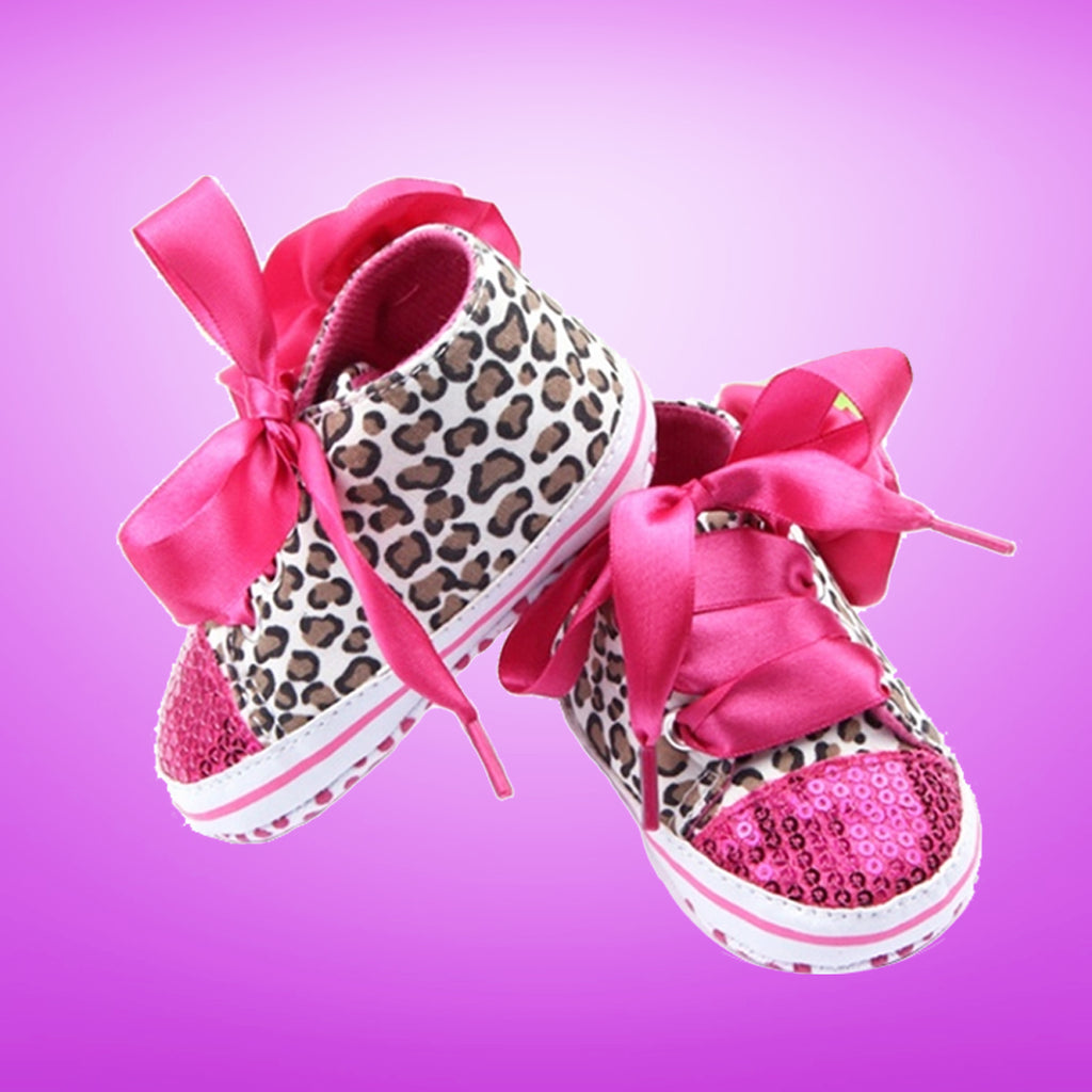 Baby Leopard Sneekers - Hot Pink