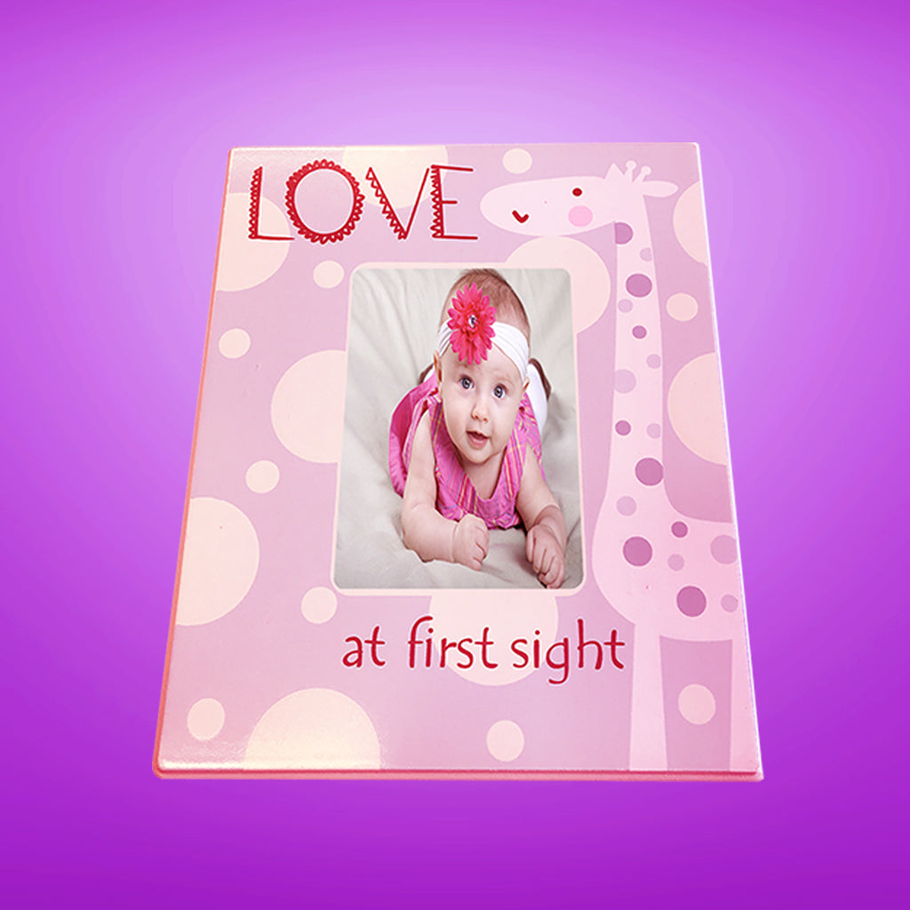 LOVE at First Sight Picture Frame Pink