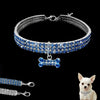 Shimmer Dog Collar Blue
