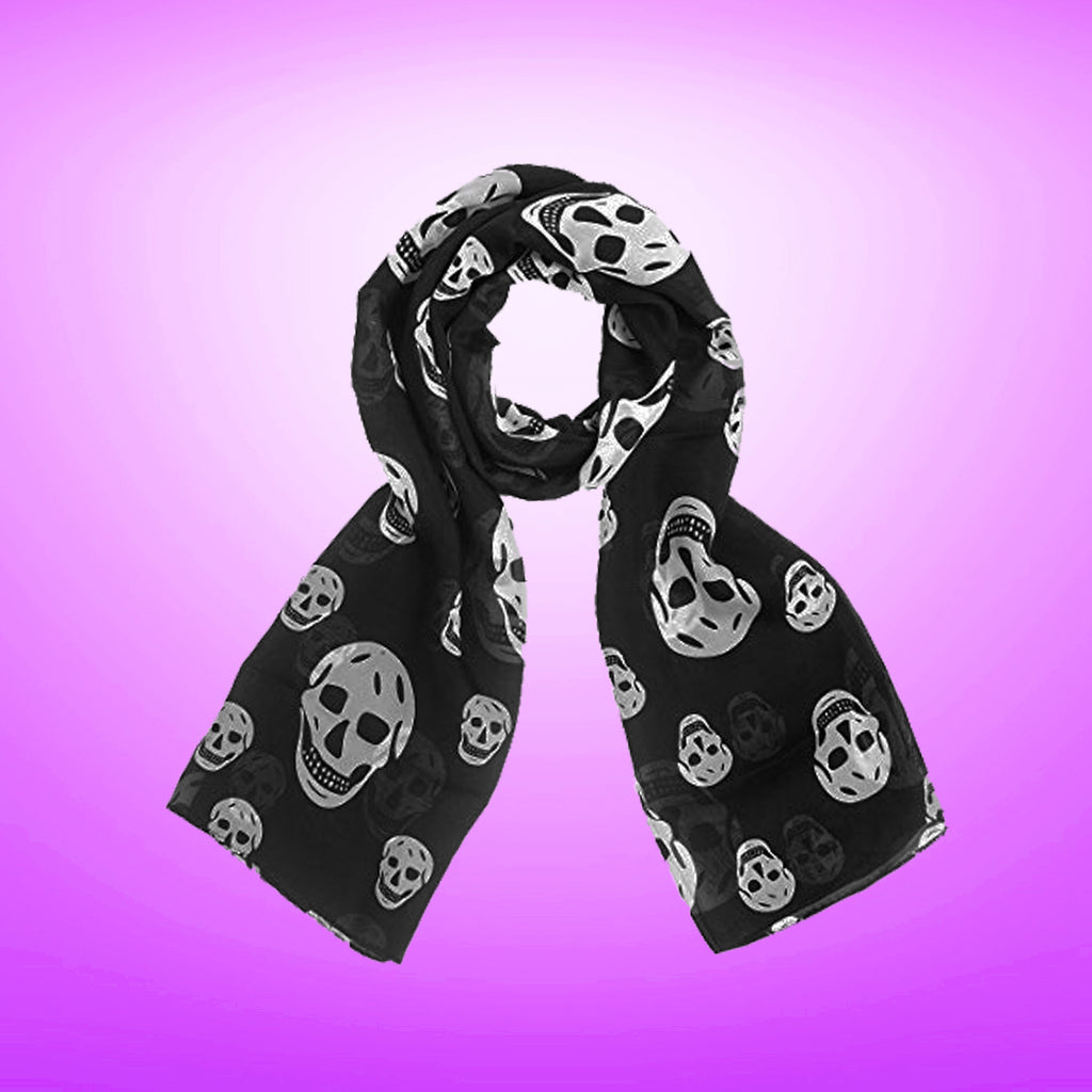 Skull Print Scarf