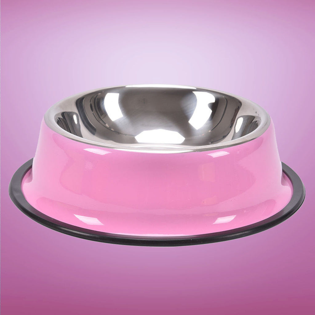 Groovy Stainless Steel Bowl Pink