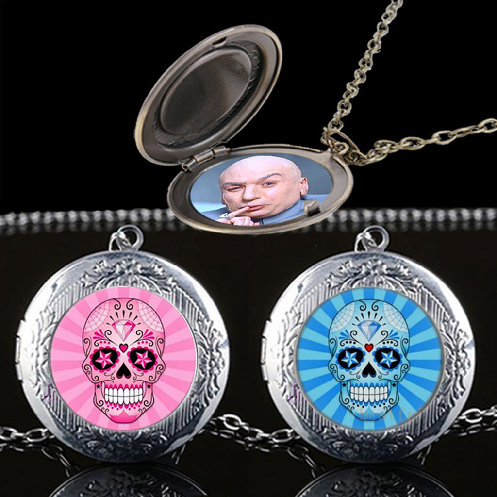 Sugar Skull Locket & Chain