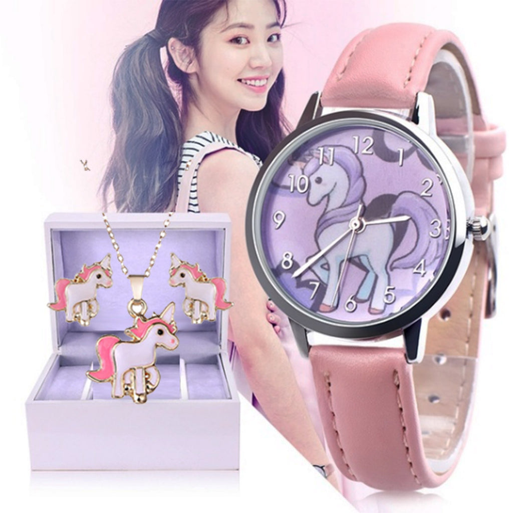 Unicorn Watch & Jewellery Set
