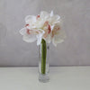 White Orchid Bouquet & Vase